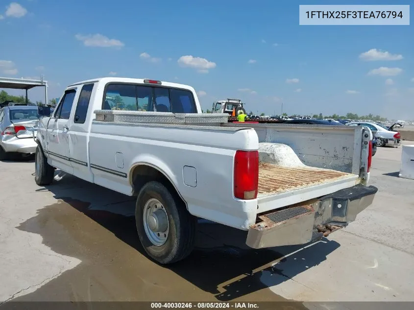 1996 Ford F250 VIN: 1FTHX25F3TEA76794 Lot: 40030246