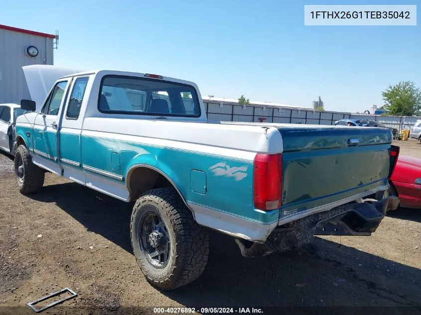 1996 Ford F250 VIN: 1FTHX26G1TEB35042 Lot: 40276892