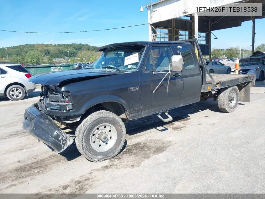 1996 Ford F250 VIN: 1FTHX26F1TEB18538 Lot: 40494758