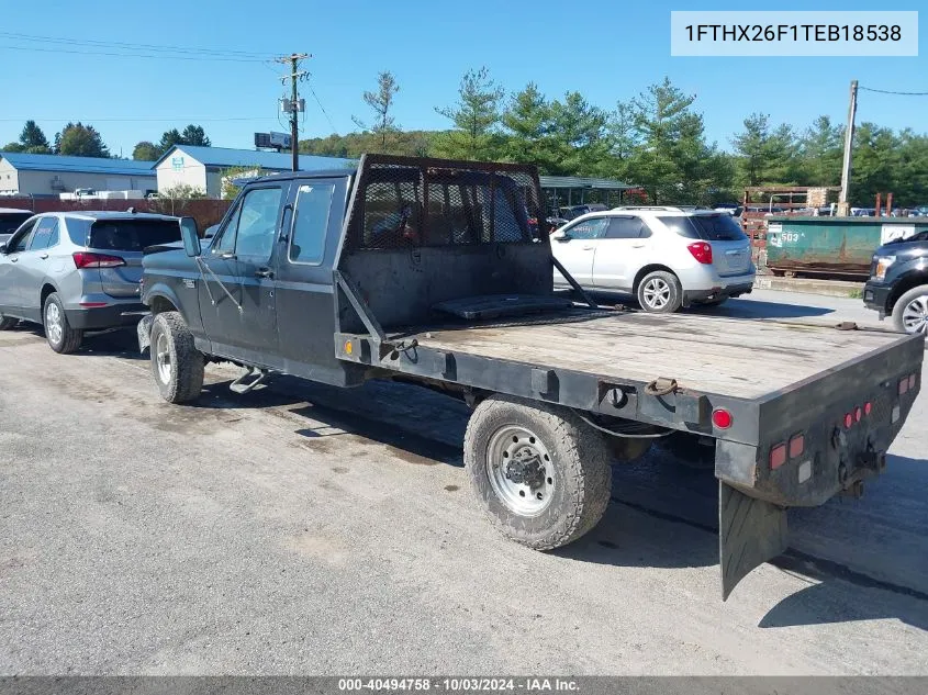 1996 Ford F250 VIN: 1FTHX26F1TEB18538 Lot: 40494758