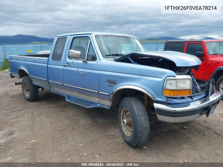 1997 Ford F-250 Xl VIN: 1FTHX26F0VEA78214 Lot: 39546524