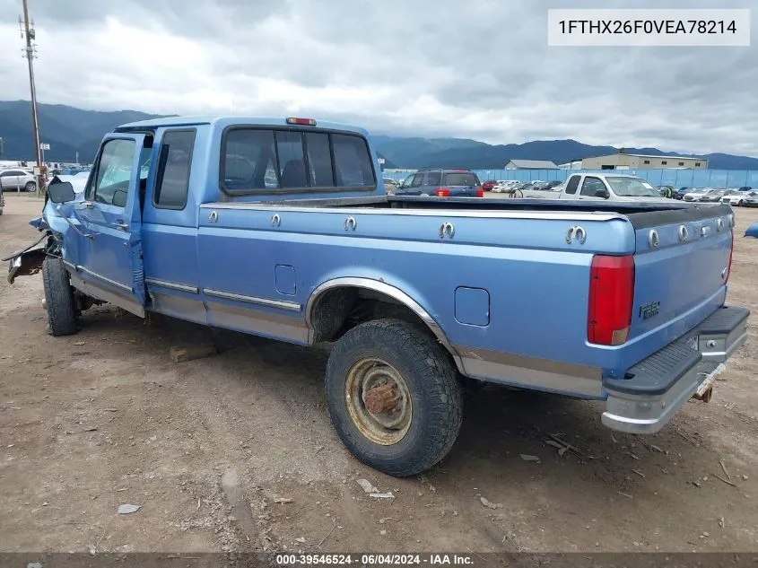 1997 Ford F-250 Xl VIN: 1FTHX26F0VEA78214 Lot: 39546524