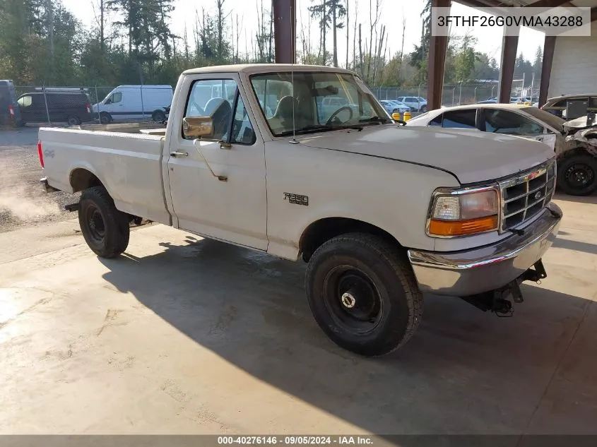 1997 Ford F250 VIN: 3FTHF26G0VMA43288 Lot: 40276146