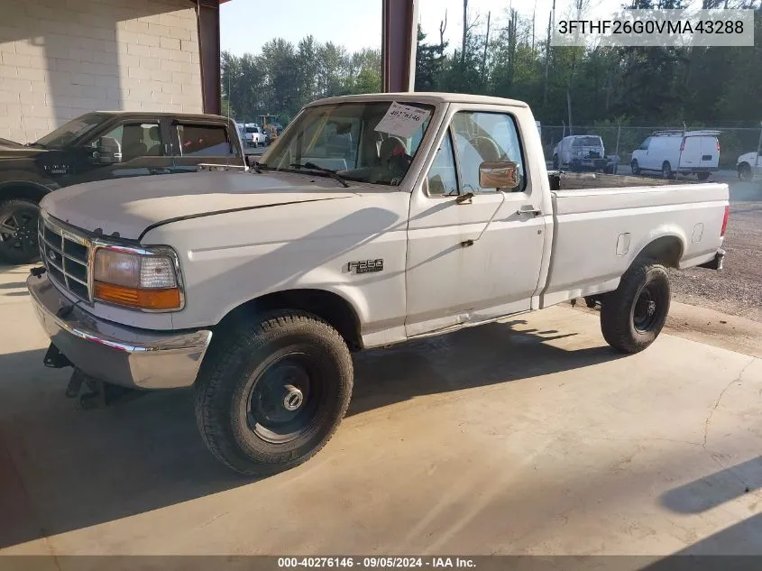 1997 Ford F250 VIN: 3FTHF26G0VMA43288 Lot: 40276146