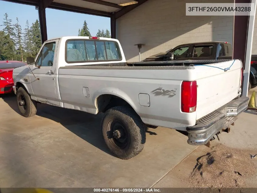 1997 Ford F250 VIN: 3FTHF26G0VMA43288 Lot: 40276146