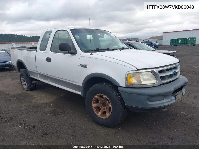 1997 Ford F-250 Lariat/Standard/Xl/Xlt VIN: 1FTFX28W7VKD00043 Lot: 40820447