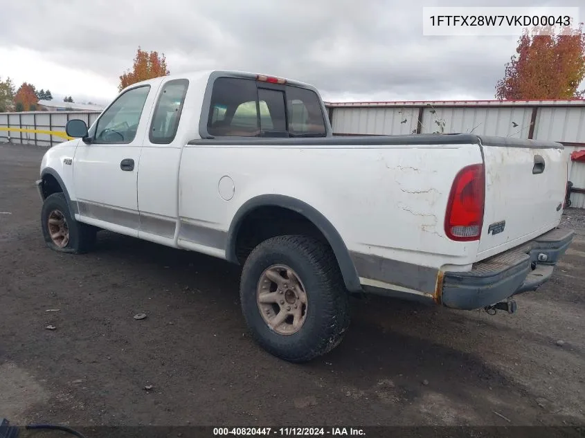 1997 Ford F-250 Lariat/Standard/Xl/Xlt VIN: 1FTFX28W7VKD00043 Lot: 40820447