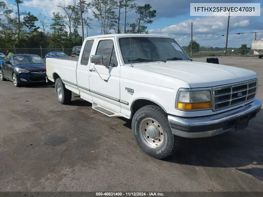 1997 Ford F-250 Xl VIN: 1FTHX25F3VEC47031 Lot: 40831400