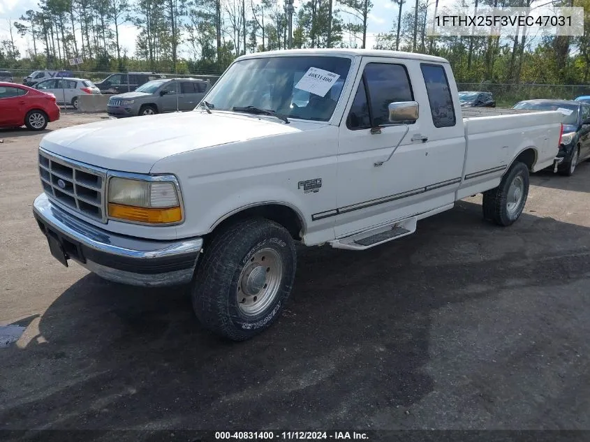 1997 Ford F-250 Xl VIN: 1FTHX25F3VEC47031 Lot: 40831400