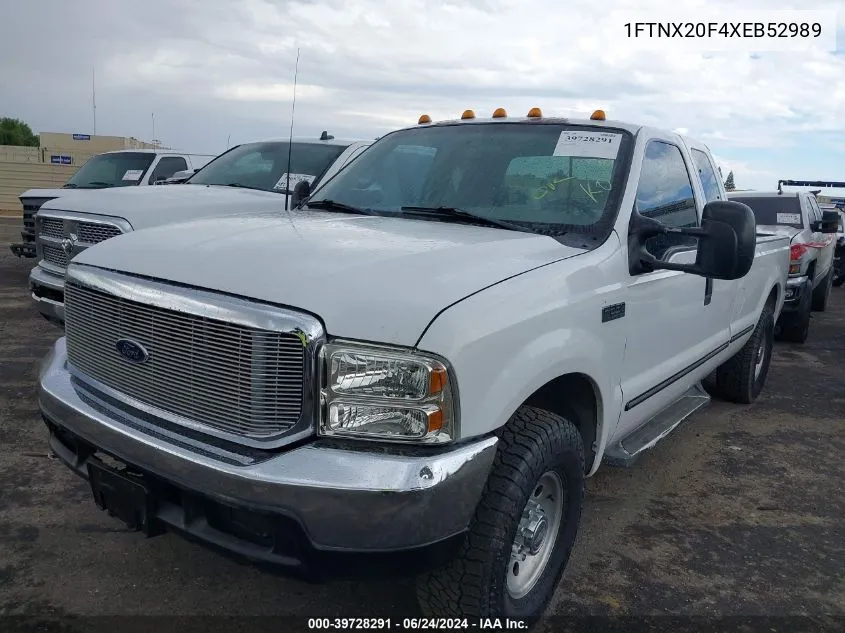 1FTNX20F4XEB52989 1999 Ford F-250 Lariat/Xl/Xlt