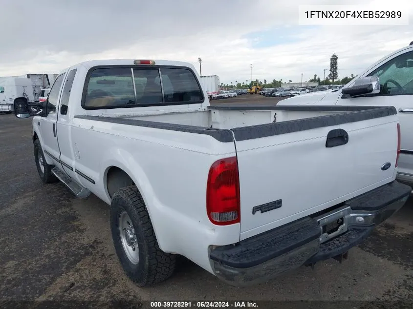 1999 Ford F-250 Lariat/Xl/Xlt VIN: 1FTNX20F4XEB52989 Lot: 39728291