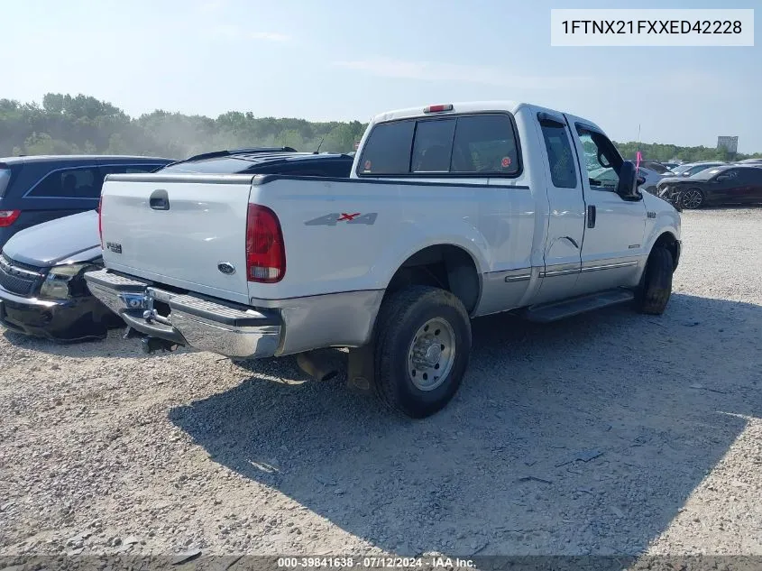 1999 Ford F-250 Lariat/Xl/Xlt VIN: 1FTNX21FXXED42228 Lot: 39841638