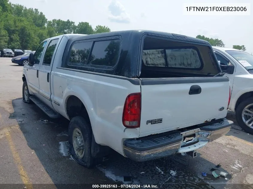 1999 Ford F-250 Lariat/Xl/Xlt VIN: 1FTNW21F0XEB23006 Lot: 39925163