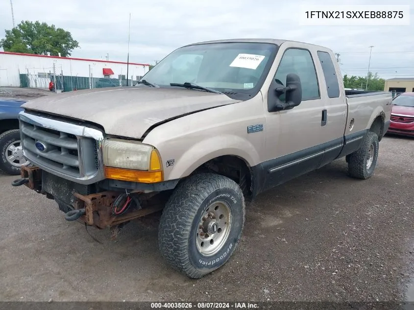 1999 Ford F-250 Lariat/Xl/Xlt VIN: 1FTNX21SXXEB88875 Lot: 40035026