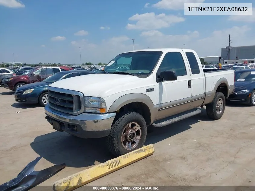 1999 Ford F-250 Lariat/Xl/Xlt VIN: 1FTNX21F2XEA08632 Lot: 40038376