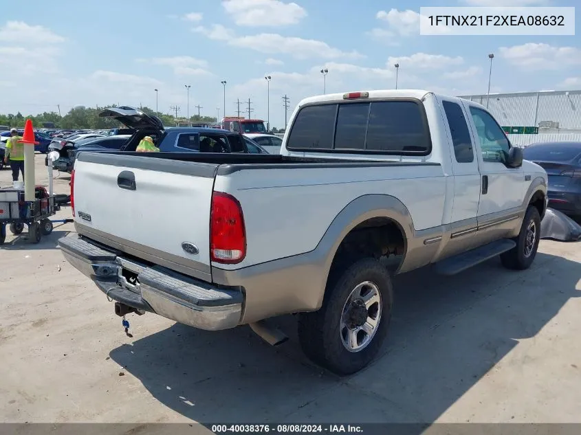 1FTNX21F2XEA08632 1999 Ford F-250 Lariat/Xl/Xlt