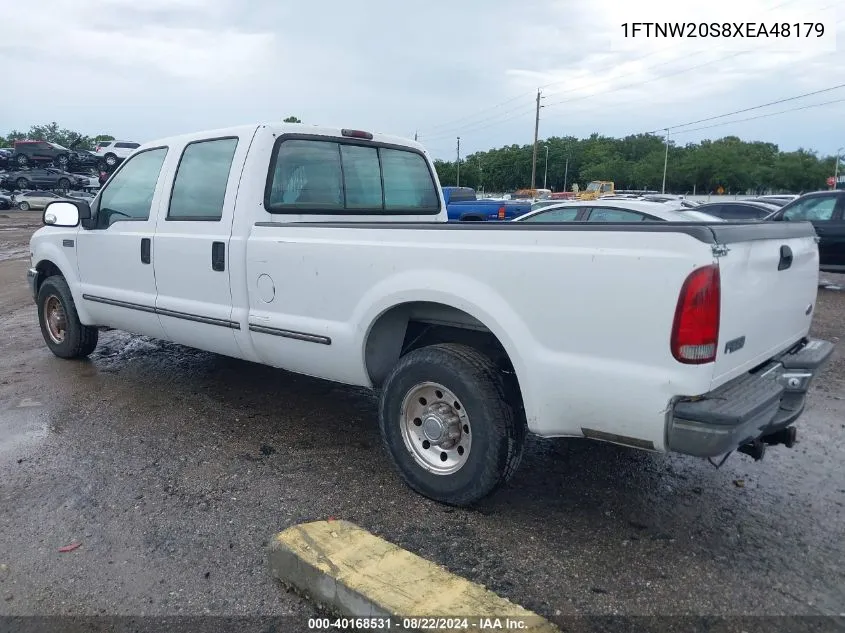 1999 Ford F-250 Lariat/Xl/Xlt VIN: 1FTNW20S8XEA48179 Lot: 40168531