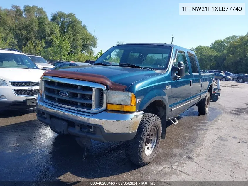 1999 Ford F250 Super Duty VIN: 1FTNW21F1XEB77740 Lot: 40200463