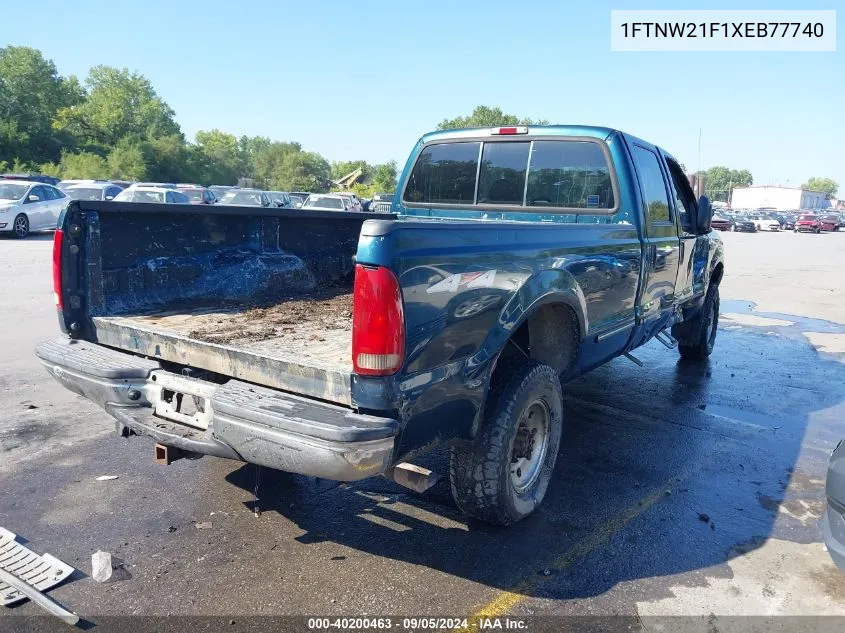 1999 Ford F250 Super Duty VIN: 1FTNW21F1XEB77740 Lot: 40200463