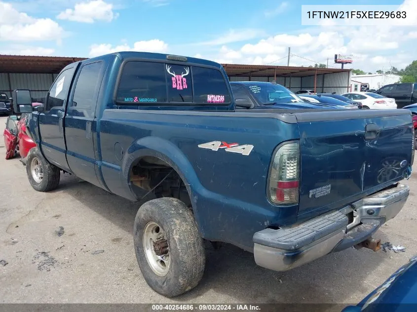 1999 Ford F-250 Lariat/Xl/Xlt VIN: 1FTNW21F5XEE29683 Lot: 40254686