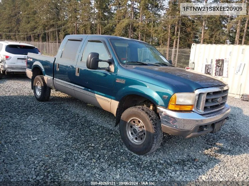 1999 Ford F-250 Lariat/Xl/Xlt VIN: 1FTNW21S8XEE20909 Lot: 40265121