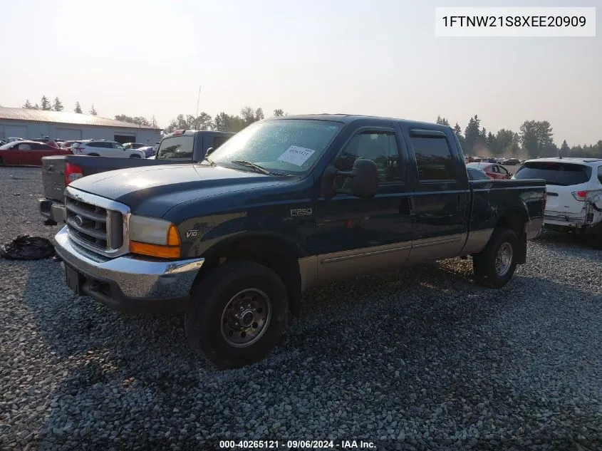 1999 Ford F-250 Lariat/Xl/Xlt VIN: 1FTNW21S8XEE20909 Lot: 40265121