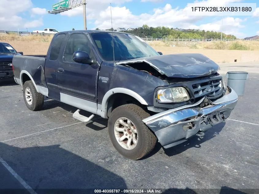 1999 Ford F-250 Lariat/Work Series/Xl/Xlt VIN: 1FTPX28L3XKB31880 Lot: 40355787