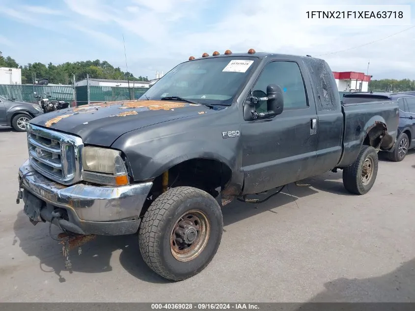 1999 Ford F-250 Lariat/Xl/Xlt VIN: 1FTNX21F1XEA63718 Lot: 40369028