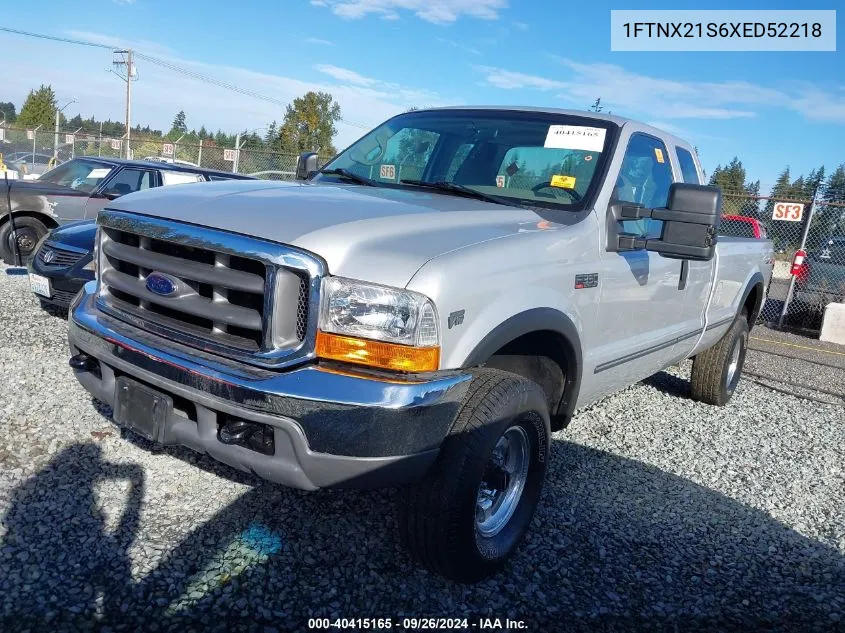 1999 Ford F-250 Lariat/Xl/Xlt VIN: 1FTNX21S6XED52218 Lot: 40415165