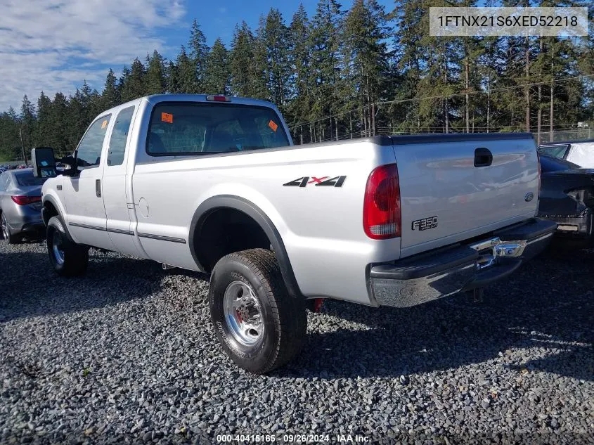 1999 Ford F-250 Lariat/Xl/Xlt VIN: 1FTNX21S6XED52218 Lot: 40415165