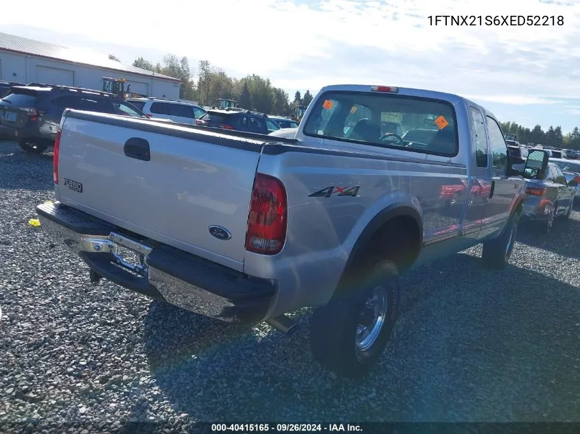 1FTNX21S6XED52218 1999 Ford F-250 Lariat/Xl/Xlt