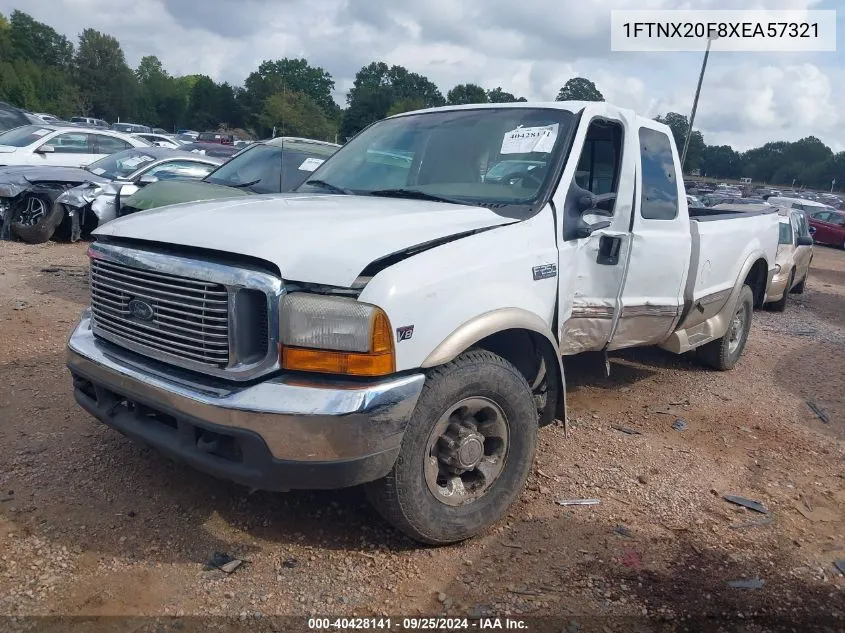 1999 Ford F-250 Lariat/Xl/Xlt VIN: 1FTNX20F8XEA57321 Lot: 40428141