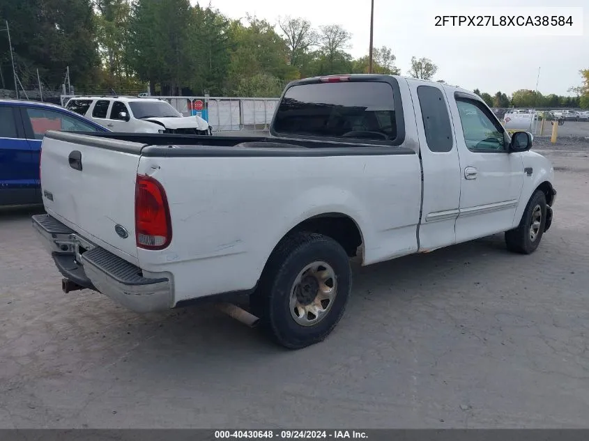 1999 Ford F-250 Lariat/Work Series/Xl/Xlt VIN: 2FTPX27L8XCA38584 Lot: 40430648