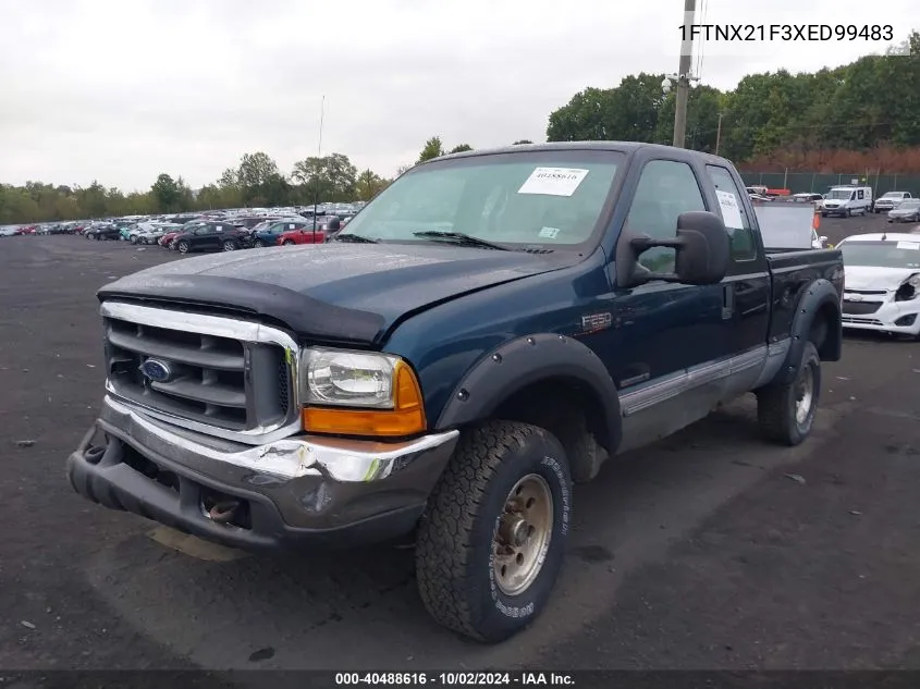 1999 Ford F-250 Lariat/Xl/Xlt VIN: 1FTNX21F3XED99483 Lot: 40488616