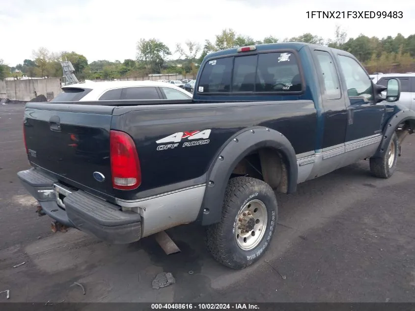 1999 Ford F-250 Lariat/Xl/Xlt VIN: 1FTNX21F3XED99483 Lot: 40488616