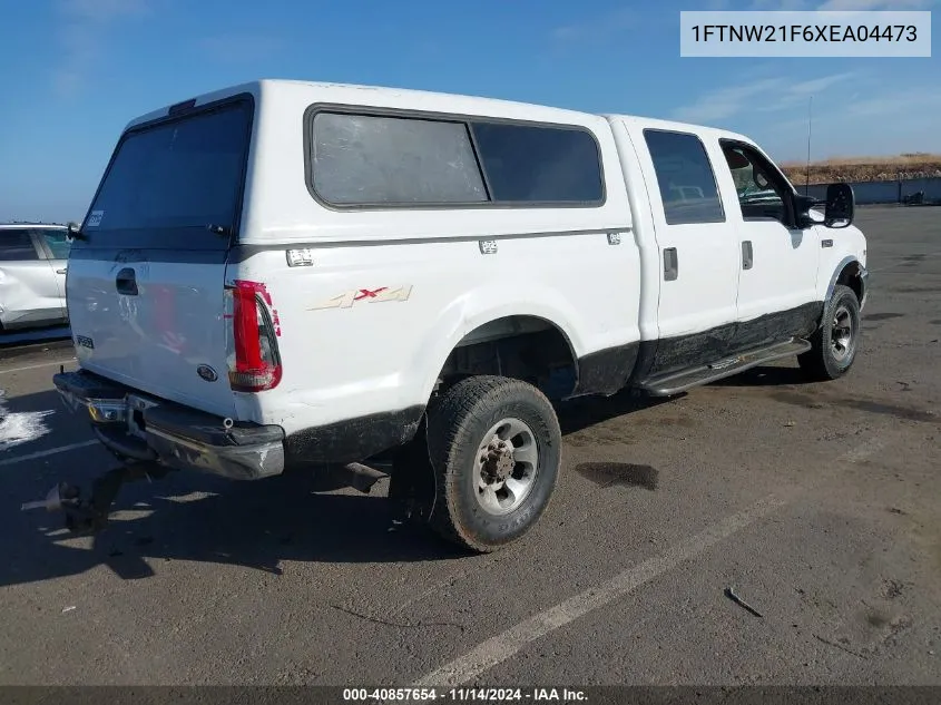 1999 Ford F-250 Lariat/Xl/Xlt VIN: 1FTNW21F6XEA04473 Lot: 40857654