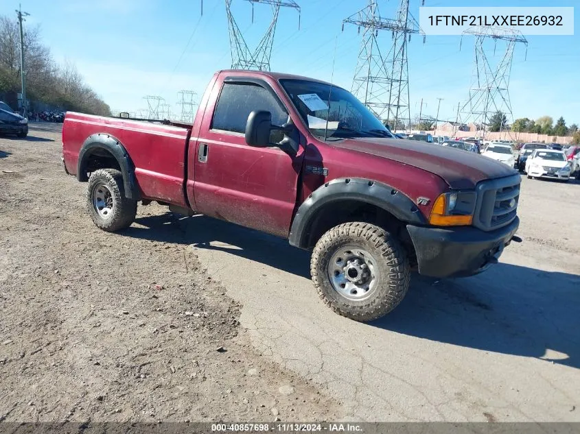 1999 Ford F-250 Lariat/Xl/Xlt VIN: 1FTNF21LXXEE26932 Lot: 40857698