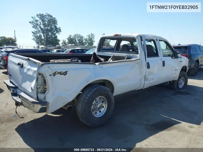 1FTNW21F0YEB32905 2000 Ford F-250 Lariat/Xl/Xlt