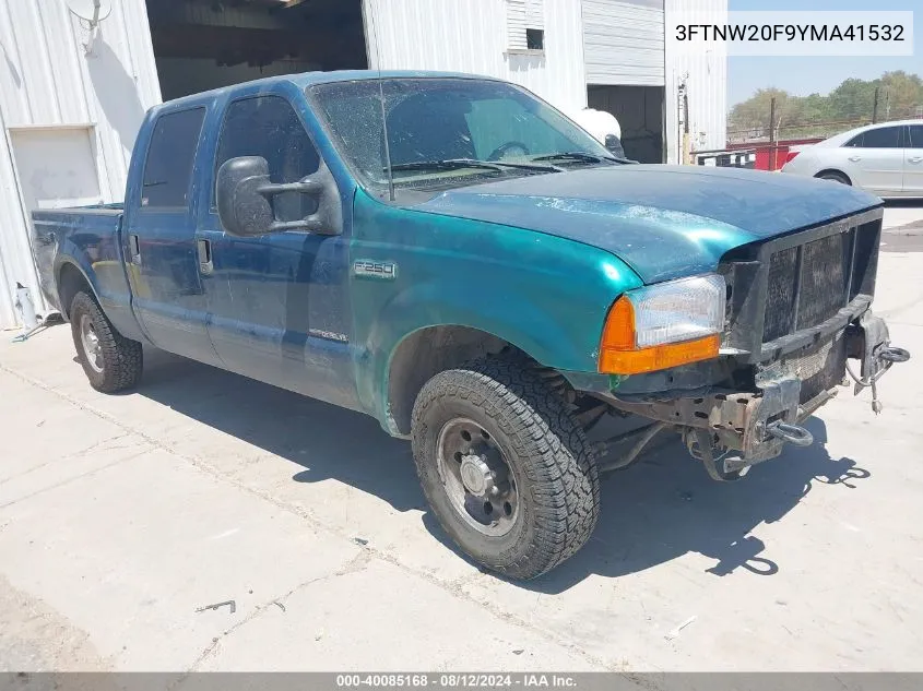 2000 Ford F-250 Lariat/Xl/Xlt VIN: 3FTNW20F9YMA41532 Lot: 40085168