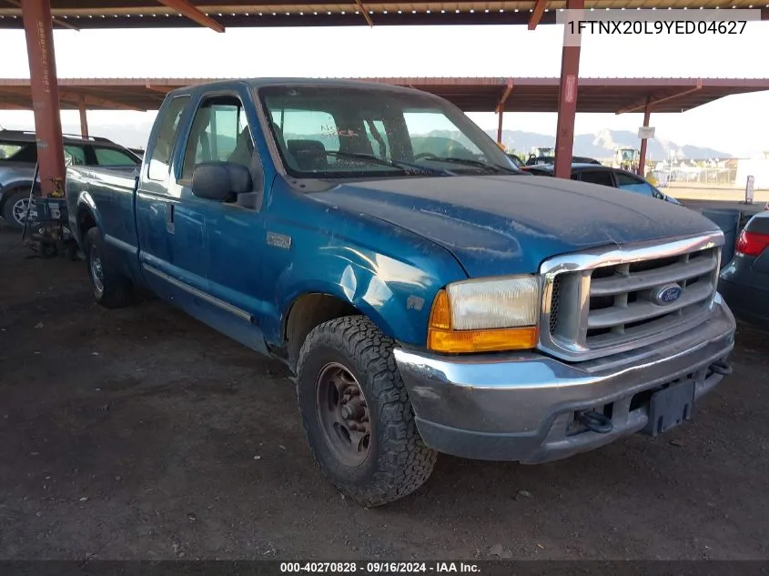 2000 Ford F-250 Lariat/Xl/Xlt VIN: 1FTNX20L9YED04627 Lot: 40270828