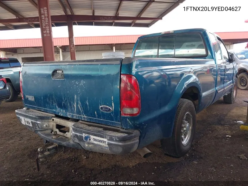 1FTNX20L9YED04627 2000 Ford F-250 Lariat/Xl/Xlt