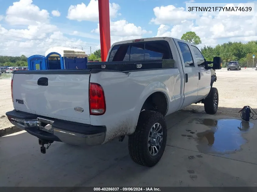 3FTNW21F7YMA74639 2000 Ford F-250 Lariat/Xl/Xlt