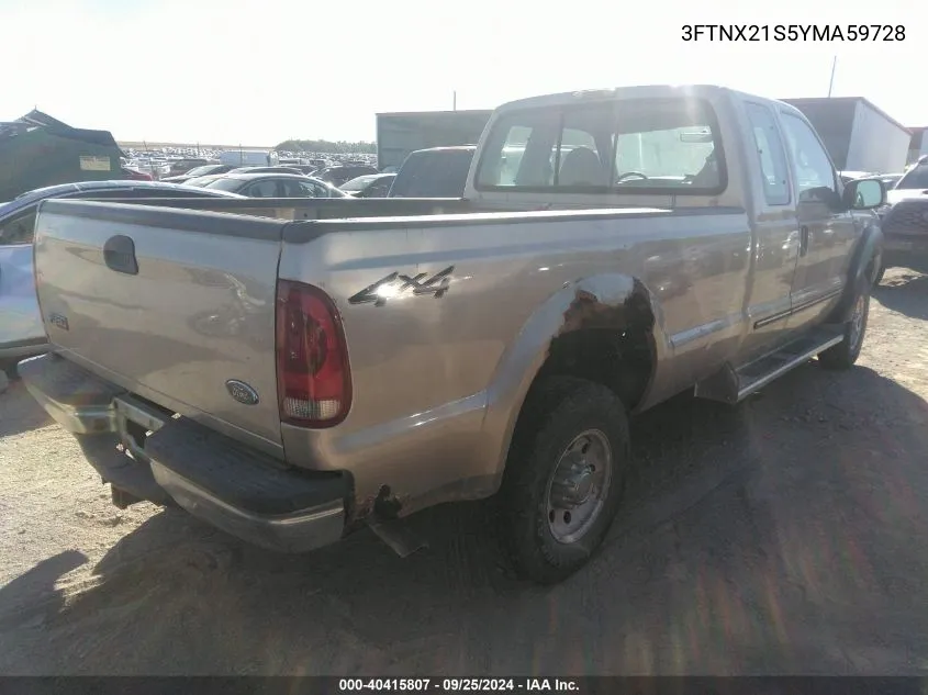 3FTNX21S5YMA59728 2000 Ford F-250 Lariat/Xl/Xlt