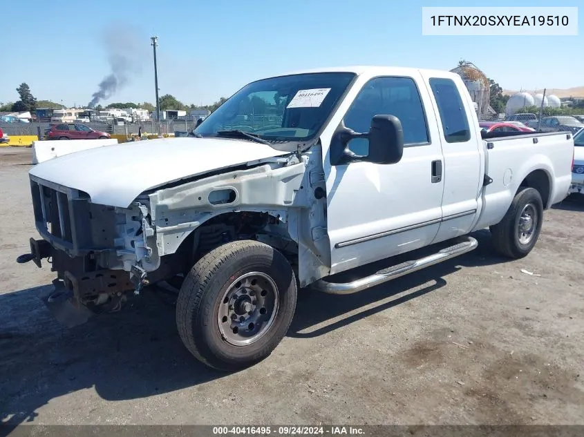 1FTNX20SXYEA19510 2000 Ford F-250 Lariat/Xl/Xlt