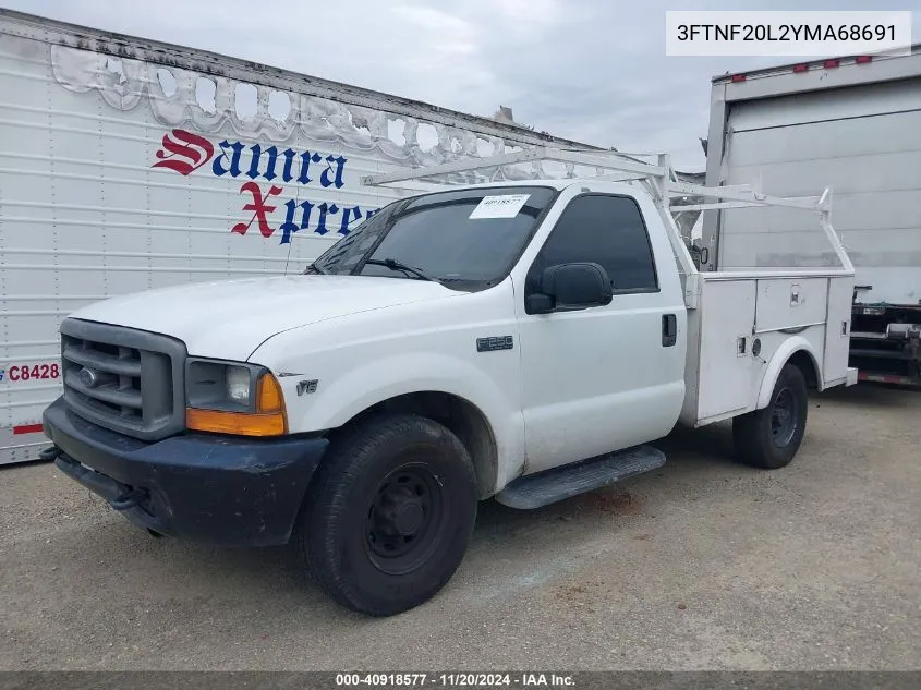 2000 Ford F-250 Lariat/Xl/Xlt VIN: 3FTNF20L2YMA68691 Lot: 40918577