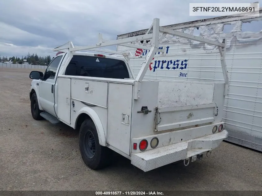 2000 Ford F-250 Lariat/Xl/Xlt VIN: 3FTNF20L2YMA68691 Lot: 40918577