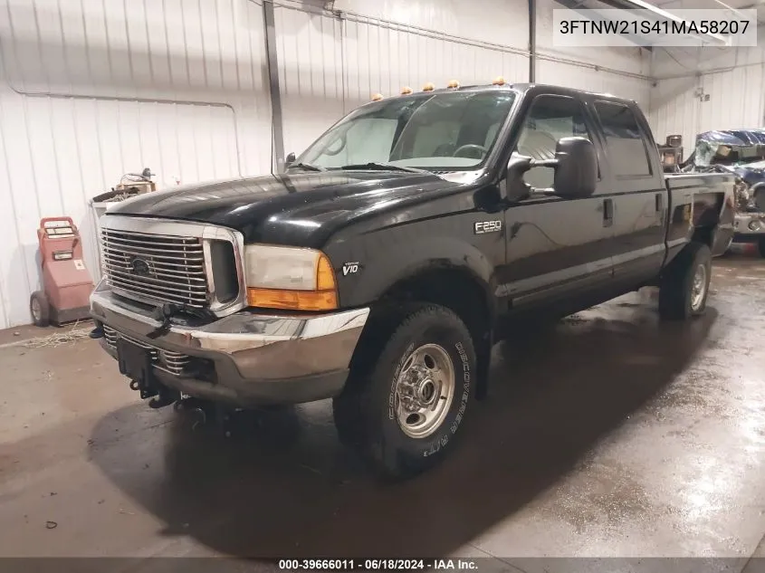 3FTNW21S41MA58207 2001 Ford F-250 Lariat/Xl/Xlt