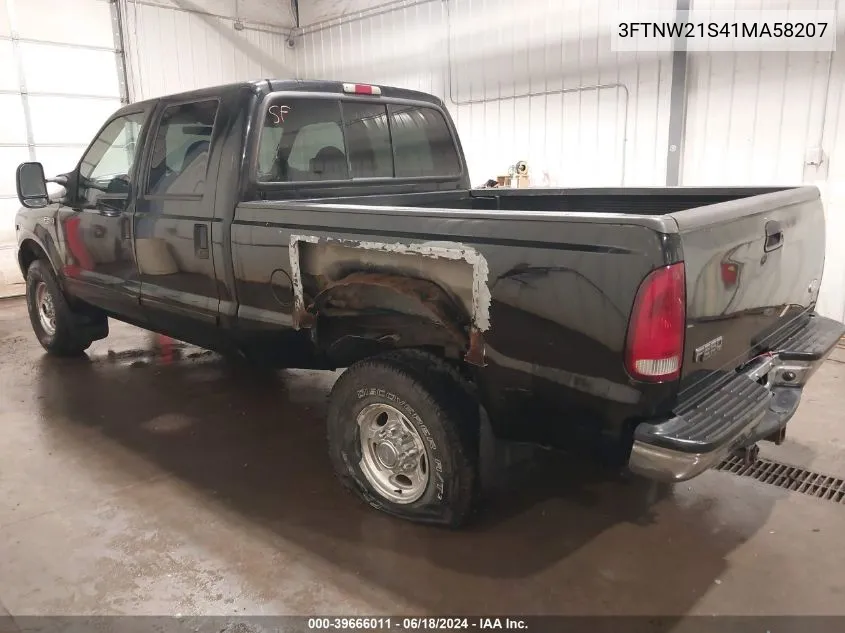 3FTNW21S41MA58207 2001 Ford F-250 Lariat/Xl/Xlt