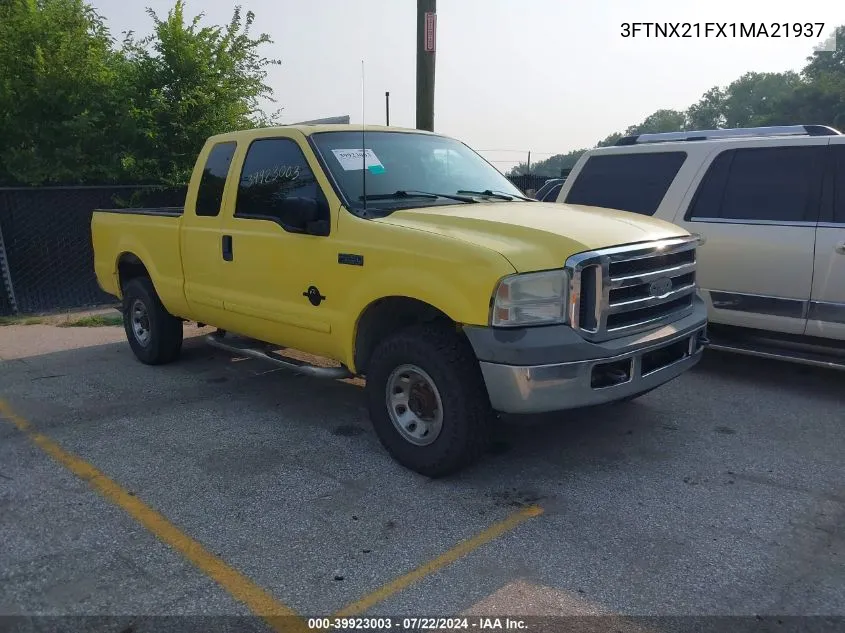 2001 Ford F-250 Lariat/Xl/Xlt VIN: 3FTNX21FX1MA21937 Lot: 39923003