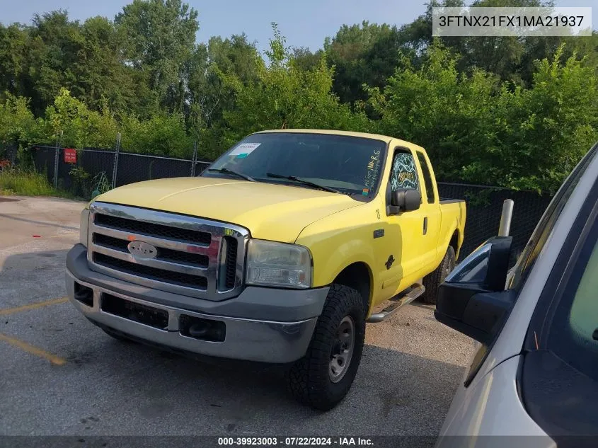 2001 Ford F-250 Lariat/Xl/Xlt VIN: 3FTNX21FX1MA21937 Lot: 39923003